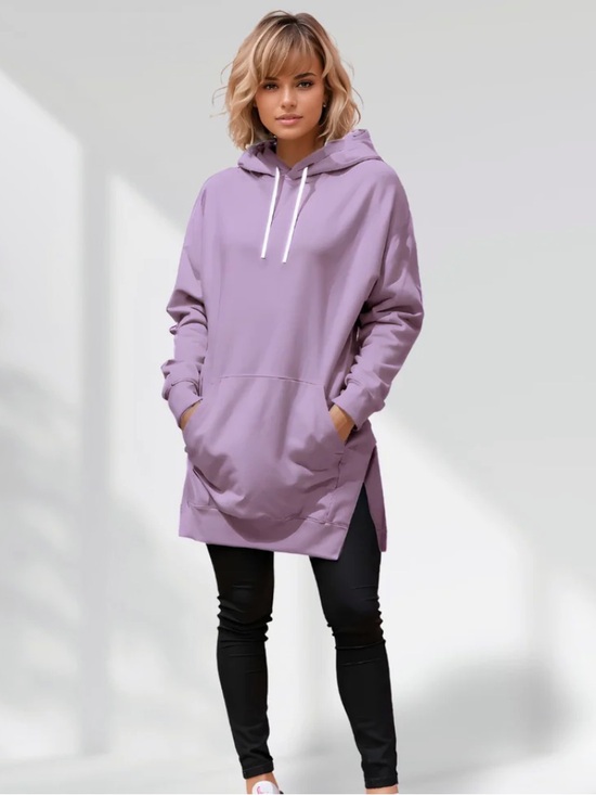 The Warmy Tops - Low Start The Warmy Cozy Oversized Purple Hoodie Dress New & in Dust bag